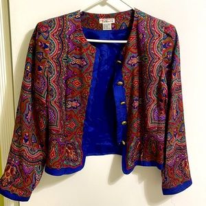 Pure silk blazer